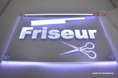 LED Business Plaque For Hairdresser