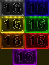 Type 3 Street Number Sign Engraved With LED Lighting
