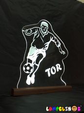 Lampelinos Soccer Player Kids Lamp with LED Lights