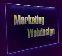 LED illuminating sign - promotional signMarketing - Webdesign