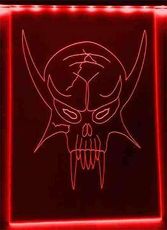LED Leuchtschild , Schild, Wanddekoration - Fantasy D�mon