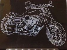 Led sign - Fansign for HARLEY DAVIDSON CHOPPER BIKE