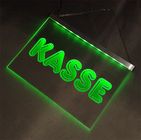 LED illuminating sign - promotional signWerbeschild Kasse