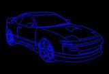 Led sign - engraving for Toyota Celica