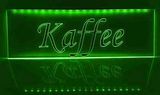 LED illuminating sign - promotional signWerbeschild Kaffee