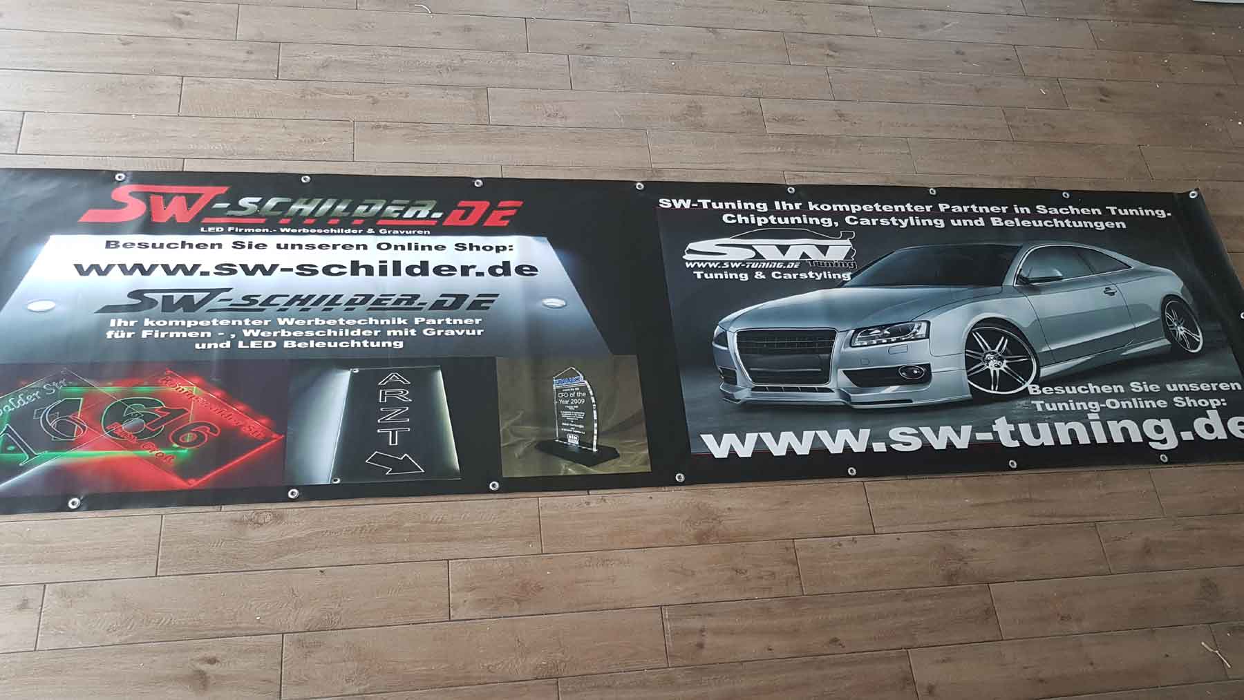 Banner Werbebanner Druck SW-Schilder Schwäbisch Gmünd
