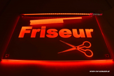 LED Business Plaque For Hairdresser