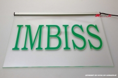 LED illuminating sign - promotional sign IMBISS