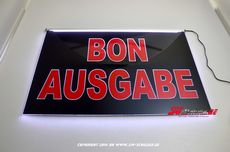 LED lighting sign BON ISSUE