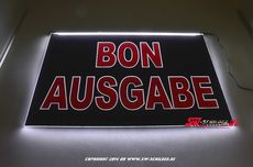 LED lighting sign BON ISSUE
