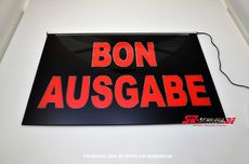 LED lighting sign BON ISSUE
