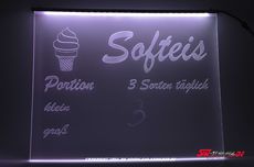 LED Schild SOFTEIS Gravur-Individuell gestaltbarer mit Neon-Stift White-Version
