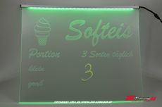 LED Schild SOFTEIS Gravur-Individuell gestaltbarer mit Neon-Stift White-Version
