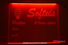 LED Schild SOFTEIS Gravur-Individuell gestaltbarer mit Neon-Stift White-Version