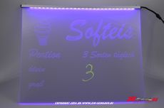 LED Schild SOFTEIS Gravur-Individuell gestaltbarer mit Neon-Stift White-Version