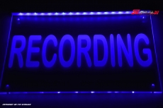 LED illuminating sign - promotional sign Recording