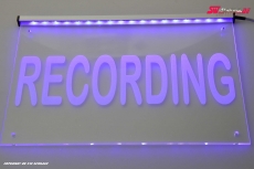 LED illuminating sign - promotional sign Recording