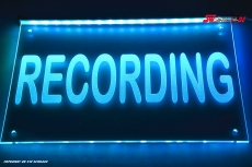 LED illuminating sign - promotional sign Recording