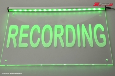 LED illuminating sign - promotional sign Recording