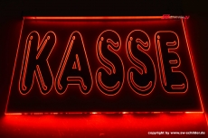 LED Kassenschilder Gravur Folie