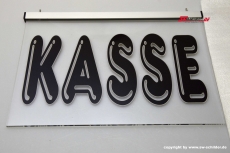 LED engraving information sign POSSE with indirect LED lighting New-Big-Design