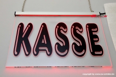 LED engraving information sign POSSE with indirect LED lighting New-Big-Design