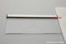 LED indirekt beleuchtetes graviertes Hinweisschild Piktogramm Garderobe Logo