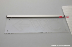 LED Beleuchtetes Schild WC + Pfeil Links mit Gravur Classic-Design