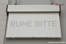 LED illuminated sign Recording engraved with indirect LED illumination