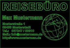 LED illuminating sign - promotional sign Reisebro