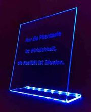 LED Werbeschild Leuchtschild - Hinweisschild mit Wunschtext