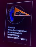 Orthopdie Firmenschild Graviert und Firmierungstext