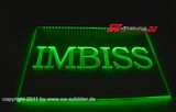 LED illuminating sign - promotional sign IMBISS