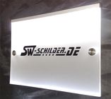 LED illuminated sign name-plate type door
