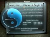 LED Doctor-shield type YingYang Engraved indirectly illuminated