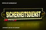 LED Einsatzschild SICHERHEIT graviert indirekter LED Beleuchtung