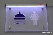 LED illuminating sign - promotional sign Shower Women