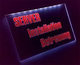 LED Gravur Leucht.- Werbeschild Server-Installation-Betreuung